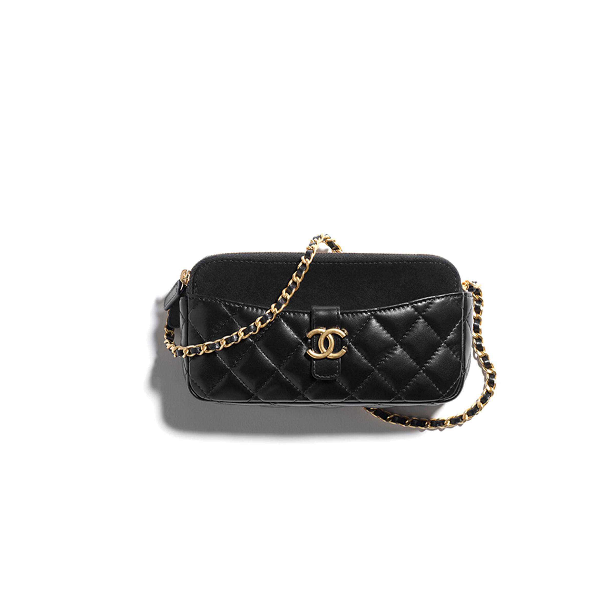 CHANEL MASTER ZIPPED PHONE HOLDER WITH CHAIN AP4743 B20683 (17.5*10*3cm)